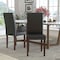 Flash Furniture Greenwich Series Brown Leather Parsons Chair, PK2 2-QY-A37-9061-BRNL-GG - alternate 1